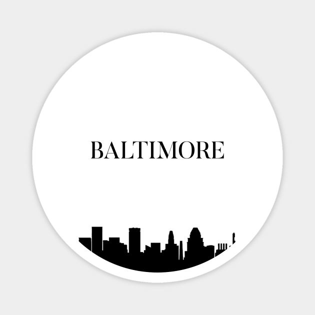 Baltimore Skyline Magnet by MelissaJoyCreative